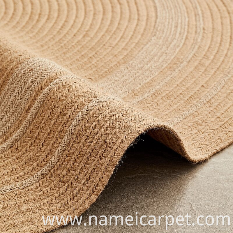 Jute Hemp Braided Wovencarpet Area Rug Floor Mats 35